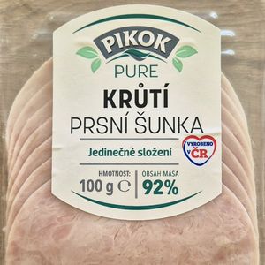 Pikok Pure Krůtí prsní šunka 92%