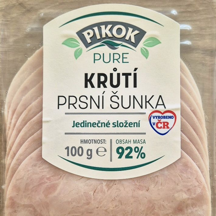 Pikok Pure Krůtí prsní šunka 92%