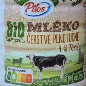 Pilos BIO Mléko čerstvé plnotučné 4%